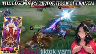 THE LEGENDARY TIKTOK HOOK OF FRANCA | BEST BUILD TOP 1 GLOBAL FRANCO | MLBB