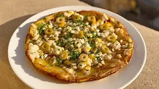15-Minute Skillet Pizza with Potatoes (NO DOUGH!) 🍕 Easy Crispy Potato Crust Recipe