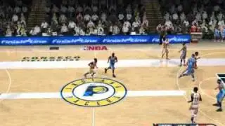 NBA Live 08 Nuggets vs Pacers 01 (NBA LIVE 09 Total Update Patch)