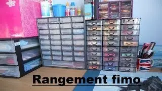 Mon rangement/atelier fimo