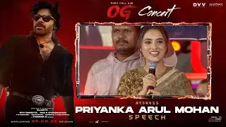 Actress Priyanka Arul Mohan At #OG Concert Event | Popper Stop Telugu