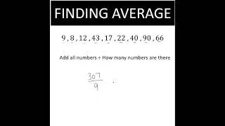 How to Find the Average | Finding the mean or average #maths #shortsfeed #mathswithmaryam #foryou
