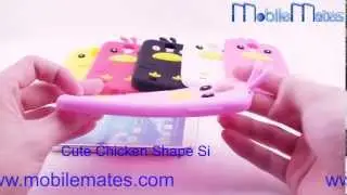 Cute 3D Cartoon Chicken Silicone Case for Samsung i9500 Galaxy S4