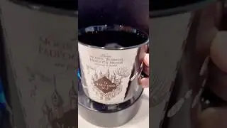 Magical ASMR Coffee Brew in Harry Potter Marauder's Map Mug! ☕✨#harrypotterfan