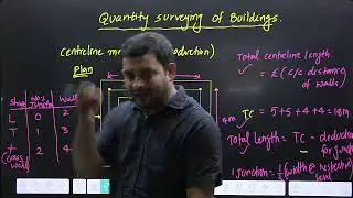 QUANTITY SURVEYING OF BUILDINGS | CENTRELINE METHOD