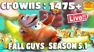 FALL GUYS JUNGLE BOOK EVENT  ( 1475+👑CROWNS ) INDIA  LIVE