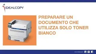 Come preparare un documento che utilizza solo toner bianco - OKI Pro9542 White Toner - Tutorial 2