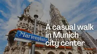 Walk in Munich city center - walk Munich Sendlinger Stra&szlig;e towards Marienplatz in slight rain