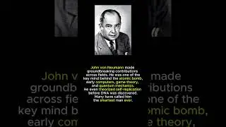 John von Neumann: The Smartest Man Who Ever Lived? 💥💡