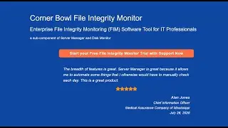 File Integrity Monitoring with Corner Bowl Event Log Manager 2021