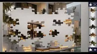 Modern Luxury Villa with Poolside Oasis😍//#beautiful gaming puzzle 🧩@JigsawPuzzle928 