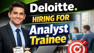 DELOITTE Hiring For Analyst Trainee|BTECH Graduates are Eligible|