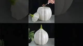 Coffee pot || Garlic shaped sugar pot || Cement pot making  #diy #roomdecor