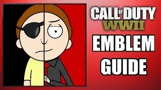 COD: WW2 - EVIL MORTY! (2) - Long Emblem Guide (Rick & Morty!)