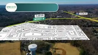 Retail For Tenant | NEC of University Dr & Rural Retreat Rd.,Burlington, NC | CRE | Video by VidTech