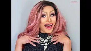 Drag Makeup Essentials | Drag Queen Makeup in 45 Min | Pink Drag Makeup Long Lower Eye Liner