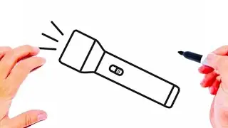 Dessin facile | comment dessiner une lampe de poche | Dessin kawaii | Dessins facile a faire