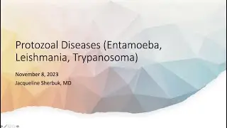 Protozoal Diseases (Entamoeba, Leishmania, and Trypanosoma) -- Jacqueline Sherbuk, MD