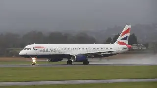 WET SPRAY TAKEOFFS AT GLASGOW AIRPORT | 26.11.22