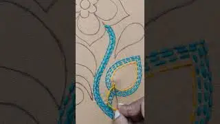 #basic #runstitch #leaf #embroidery