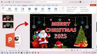 Christmas Day Animation in MS Powerpoint | How to Make Presentation in Powerpoint | Christmas Day
