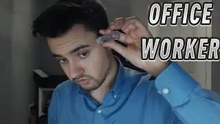 [ASMR] Complaining Office Worker Roleplay (typing, writing, soft spoken, keyboard triggers, tapping)