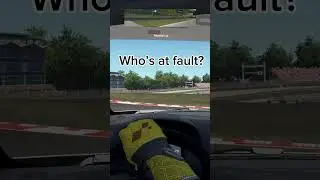 Who&rsquo;s at fault? #racing #simracing #crash