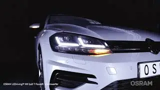 VW Golf 7.5 LED headlights OSRAM LEDriving on Auto Parts Europe