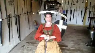 Playing with my new scimitar