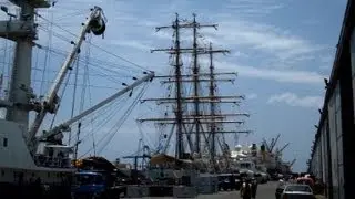 Seized Argentine navy ship stranded in Ghana port