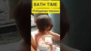 Bath Time for cute Denise, Philippines Style #shorts
