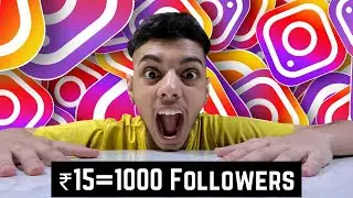 Buying Cheapest Instagram Followers 🤑 | ₹15 में 1000 Followers | Krrish Kumar
