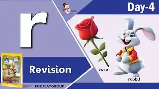 Small Letter r | Letter Revision Day 4 | Fun Learning & Handwriting Practice | Playgroup Learning