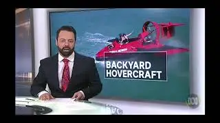 ABC news interview The Sea Demon UH18spw flying Hovercraft