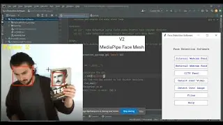 Demo: Google MediaPipe Face Mesh Model in Custom Face Detection Software (Version 2)
