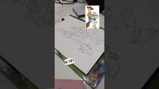Buzz Lightyear | Fictional Character | Animation | Illustration | Pencil Sketch | Toy Story #shorts