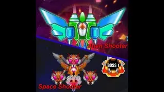 Space Shooter Boss 1 Vs Alien Shooter Boss 1