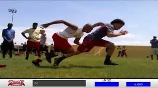 Zybek Sports Automated Film Reel - 40 Yard Dash Start - Comparative Analysis