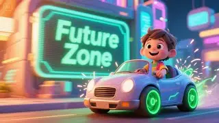 Electric Car, Silent Star | Cool Kids Song | Space Adventure Nursery Rhyme