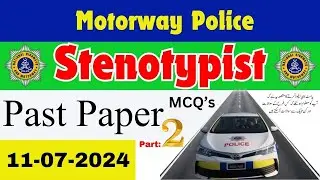 Today Paper National Highway and Motorway Police nhmp Stenotypist Solved || ppsc || fpsc