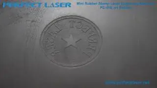 Mini Rubber Stamp Laser Engraving Machine PE 40B on Rubber