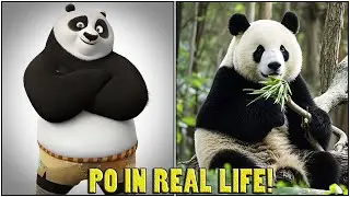 KUNG FU PANDA 4 CHARACTERS IN REAL LIFE | PO, ZHEN & THE CHAMELEON