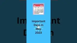 Important Days in May 2023 | May month special days 2023