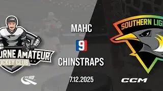 MAHC vs SL Chinstraps- Div 9 - 7th December - iceHQ Rec League ice hockey