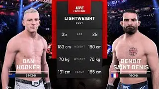 UFC 325 - Dan Hooker 🆚 Benoit Saint Denis ( Simulation on PS5 🥊UFC5 )