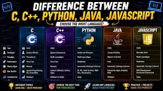 C/C++/Python/Java/JavaScript |Differences Explained