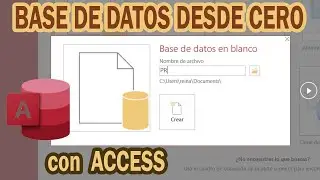 Crear BASE DE DATOS EN ACCES desde CERO (y muy FACIL)