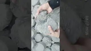 Gritty cement cement😍#asmr #satisfying #mittiiasmr