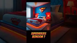 Superhero Bedroom Design 💥 All Characters #shorts #avengers #marvel #cartoonshowdown