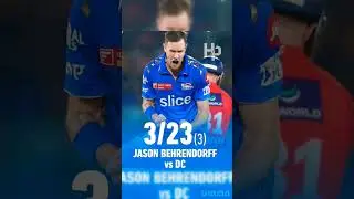 DC VS MI Match behrendorff 3/23 3 wicket Mass bowling 👍